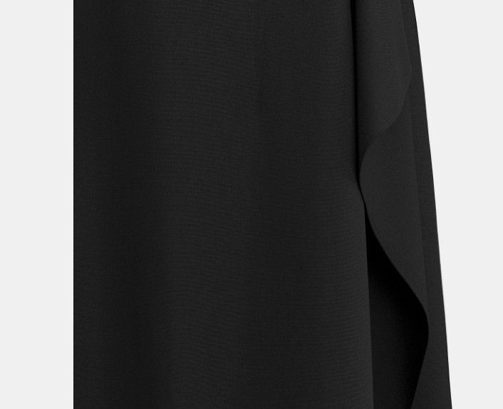 Dior o1w1db11124 Mid-Length Draped Skirt in Black Size 27" / US 4 / IT 40 - 3 Thumbnail