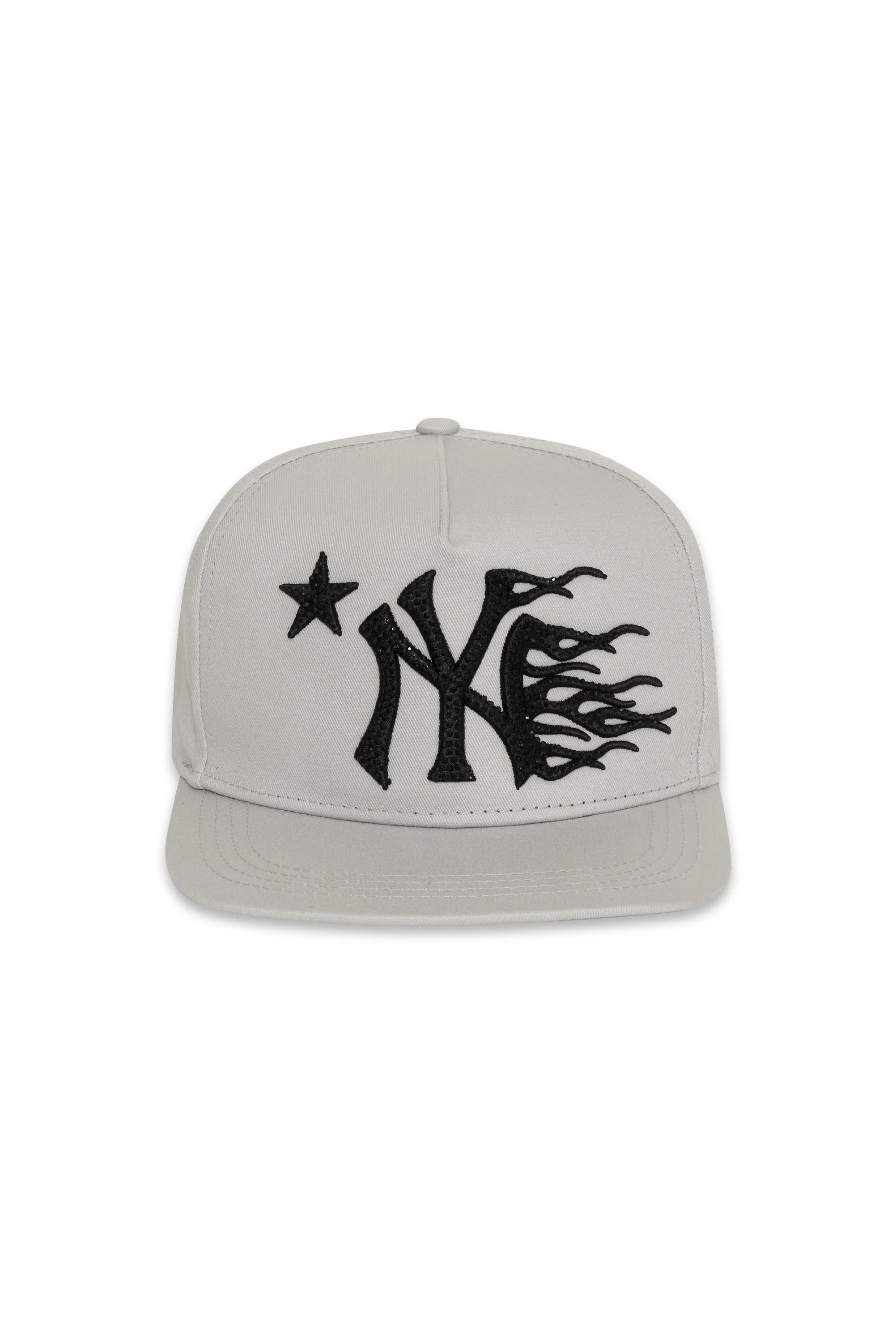 image of Hellstar Ny Snapback Hat White, Men's