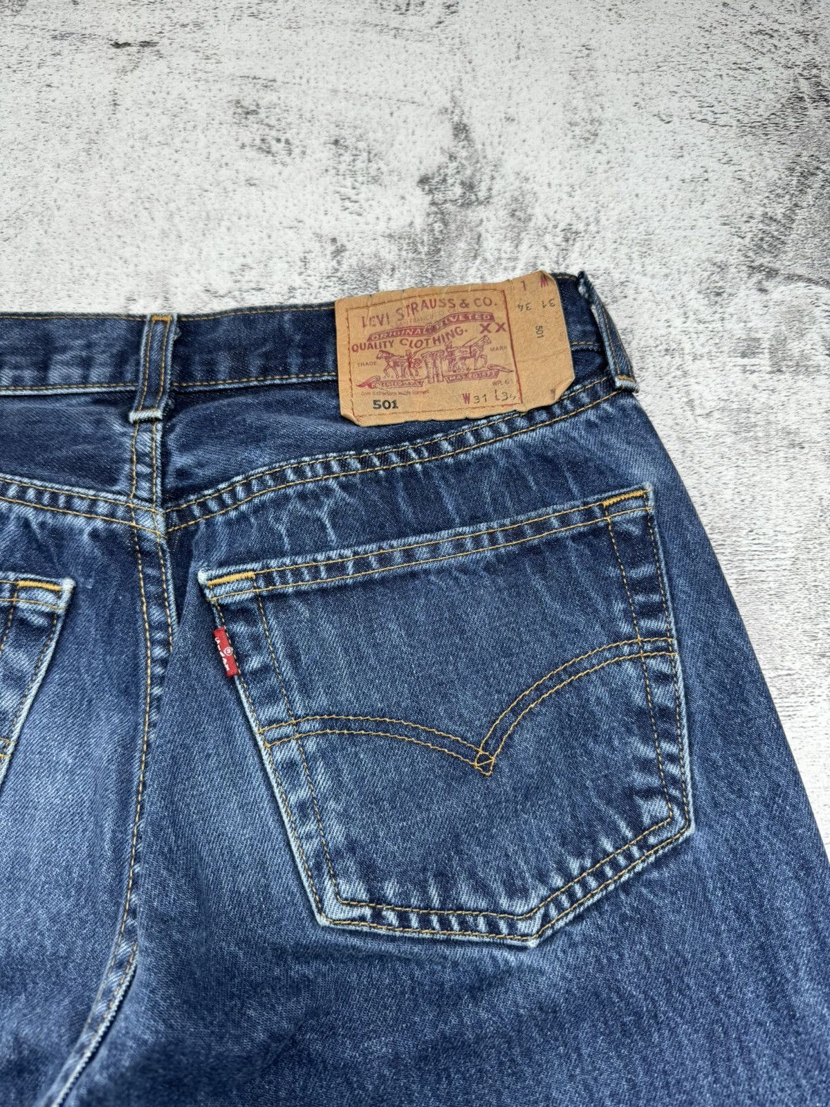 Levi's Vintage 90S Stright Levis 501 Classic Basic USA Denim Jeans Size US 31 - 7 Thumbnail