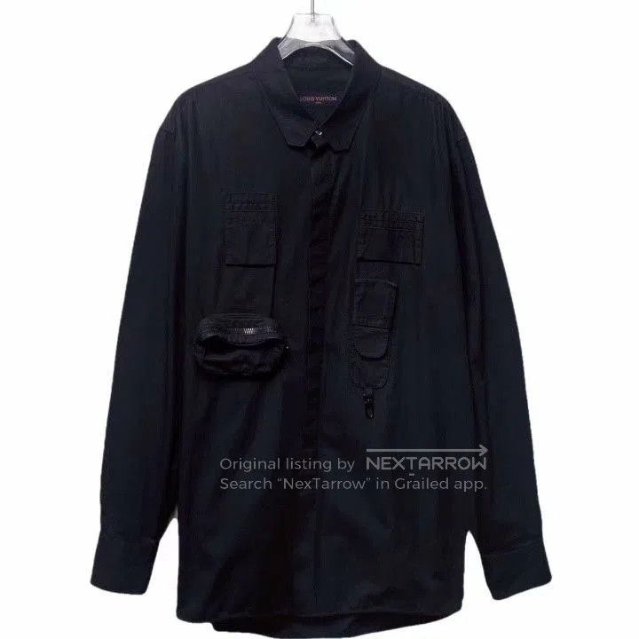 Louis Vuitton Louis Vuitton Cotton Collared Long Sleeve Shirt. Size US XL / EU 56 / 4 - 1 Thumbnail
