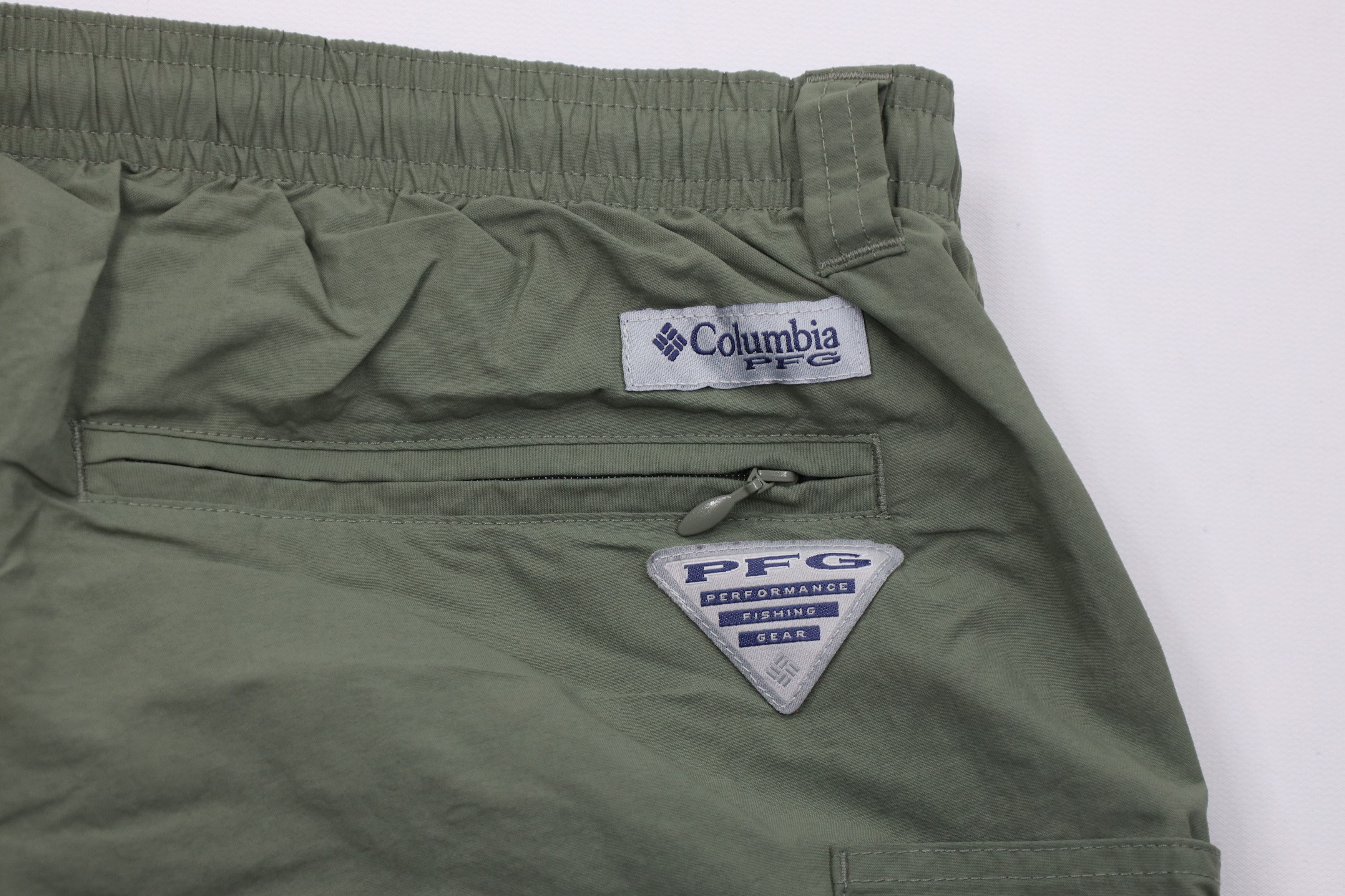 Columbia Vintage Y2K Columbia PFG Spell Above Knee Lined Shorts Green Size US 34 / EU 50 - 12 Thumbnail
