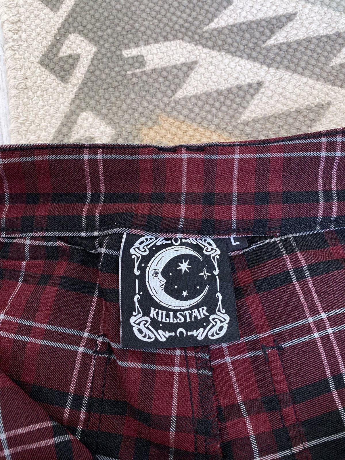 Killstar Killstar Womens Slim Emo Striped Check Pants Trousers Size 28" / US 6 / IT 42 - 13 Thumbnail