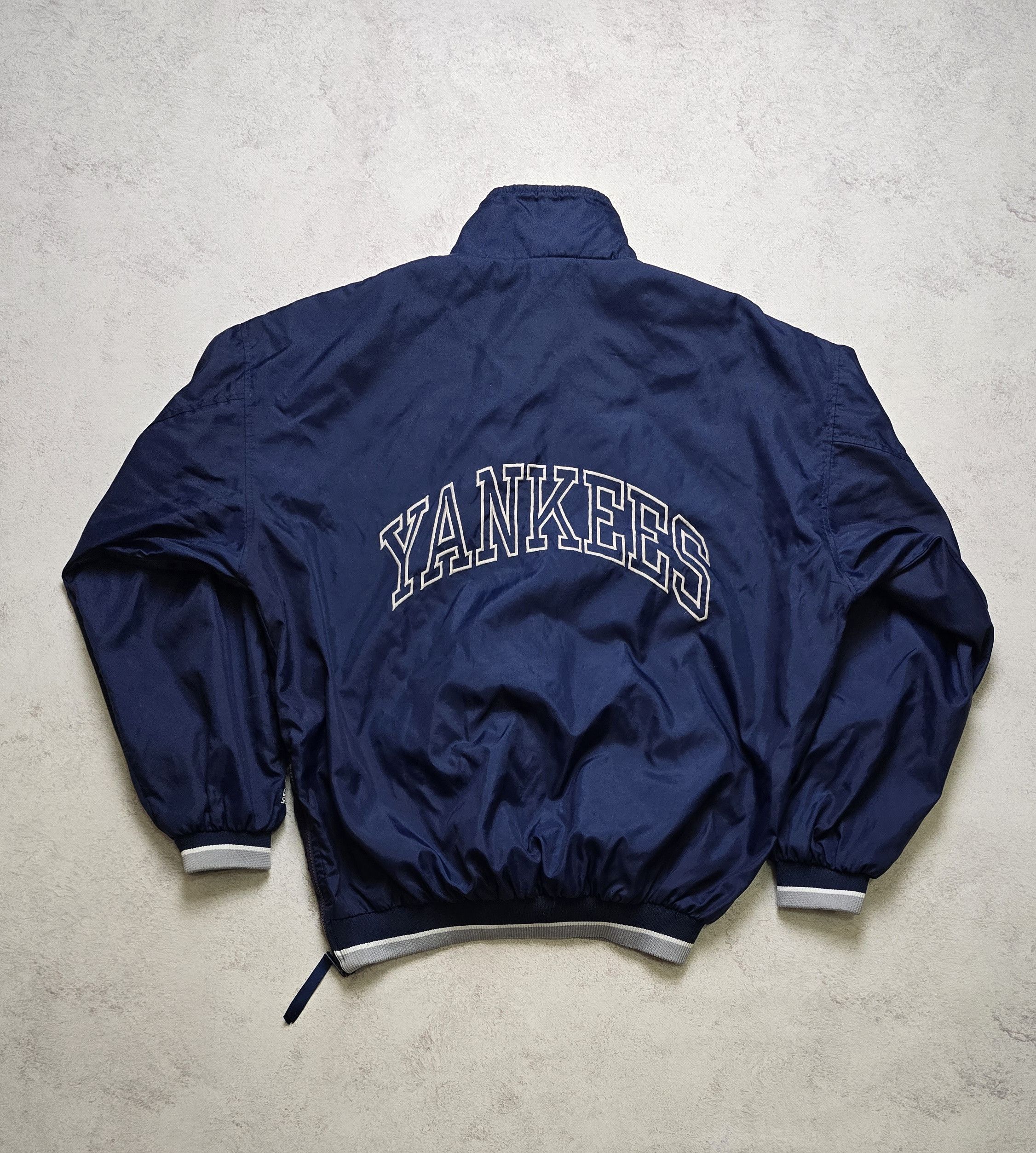 Starter Vintage Starter New York Yankees MLB 1/4 Zip Pullover Jacket Size US L / EU 52-54 / 3 - 3 Thumbnail