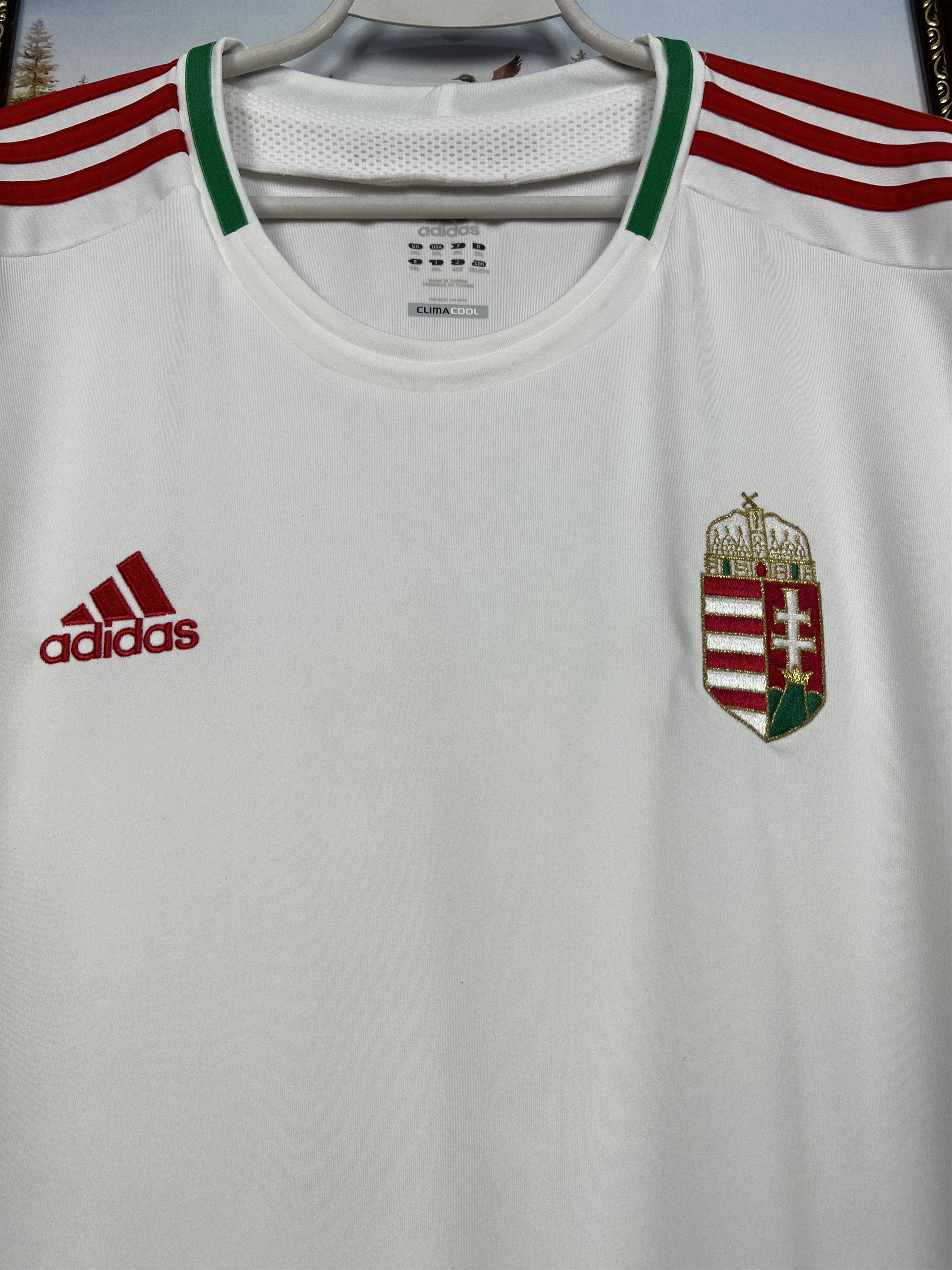 Adidas Hungary Away football shirt 2012 Soccer Adidas Jersey Size US XXL / EU 58 / 5 - 3 Thumbnail