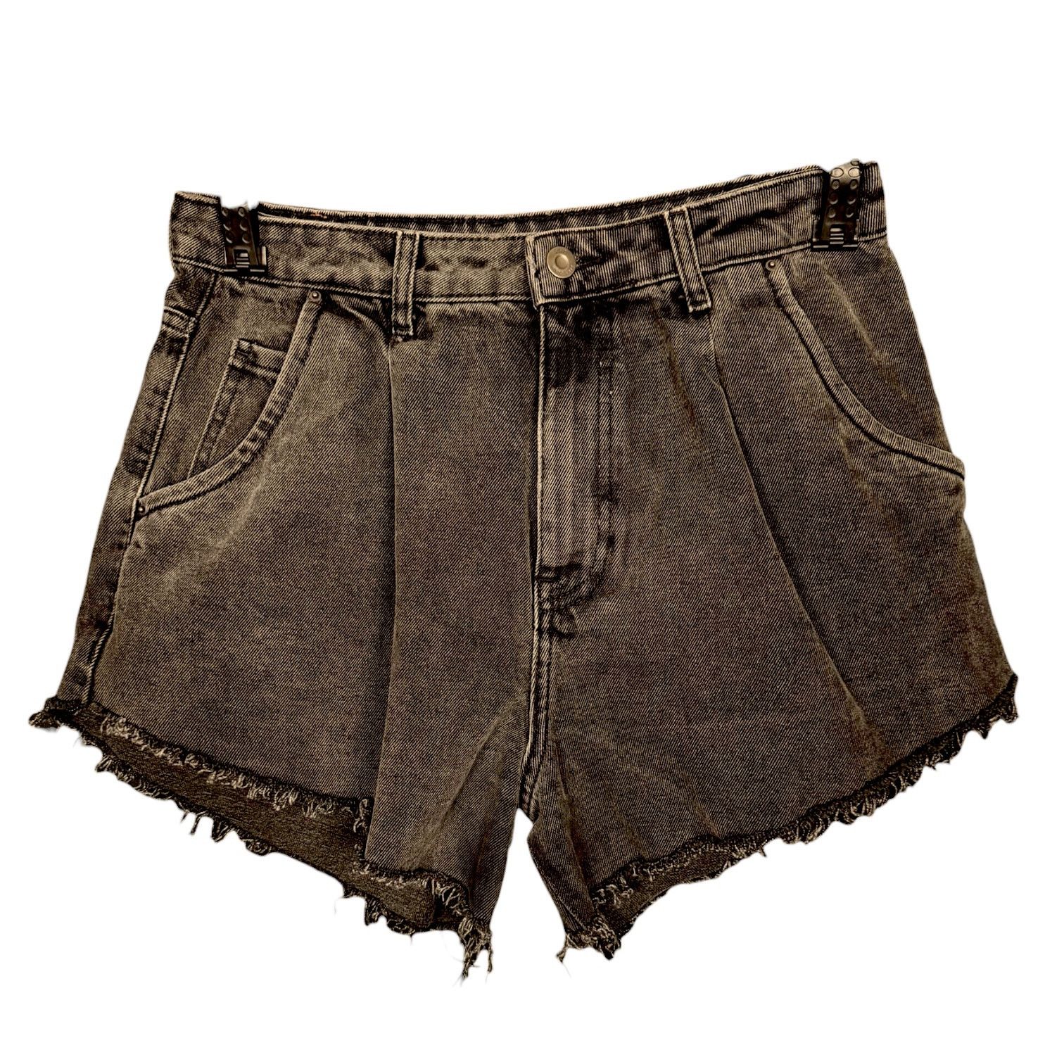 Zara Zara Pleated Distressed Denim Cutoff Shorts 3" Inseam - 8 Size 30" / US 8 / IT 44 - 1 Thumbnail