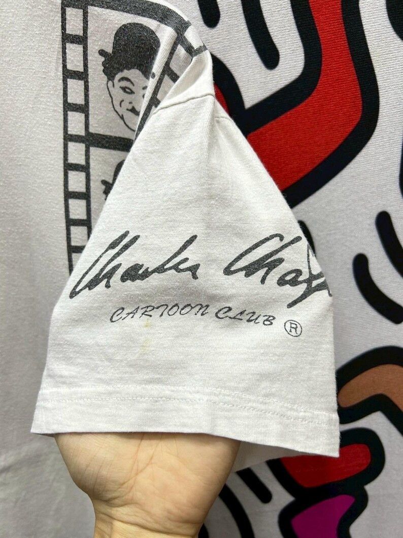 Vintage Vintage 1997 Charlie Chaplin tshirt size M Size US M / EU 48-50 / 2 - 3 Thumbnail