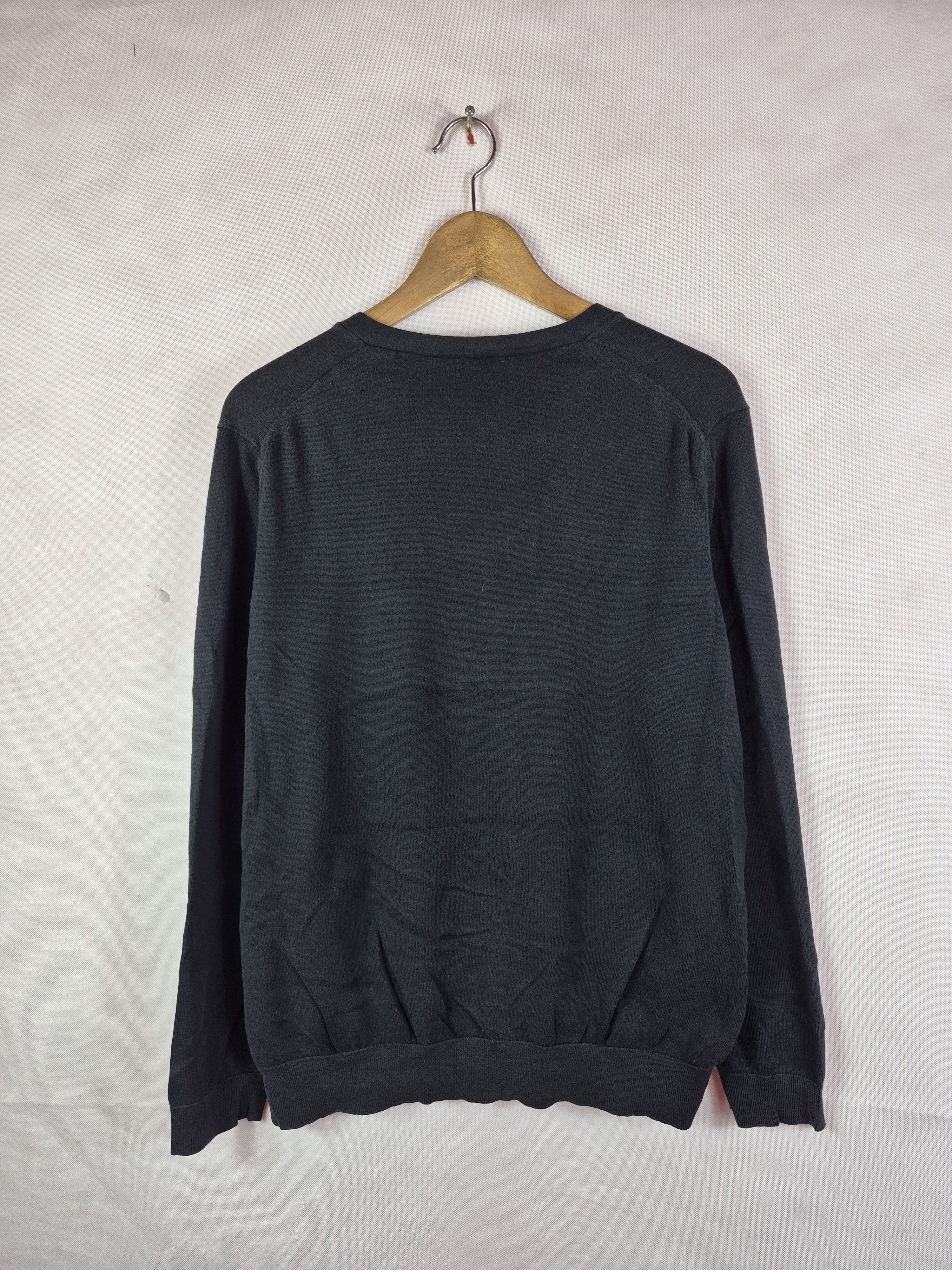 Japanese Brand 🔥 Uniqlo Black Cardigan Sweater Knitwear Size 3XL / US 20-22 - 4 Thumbnail