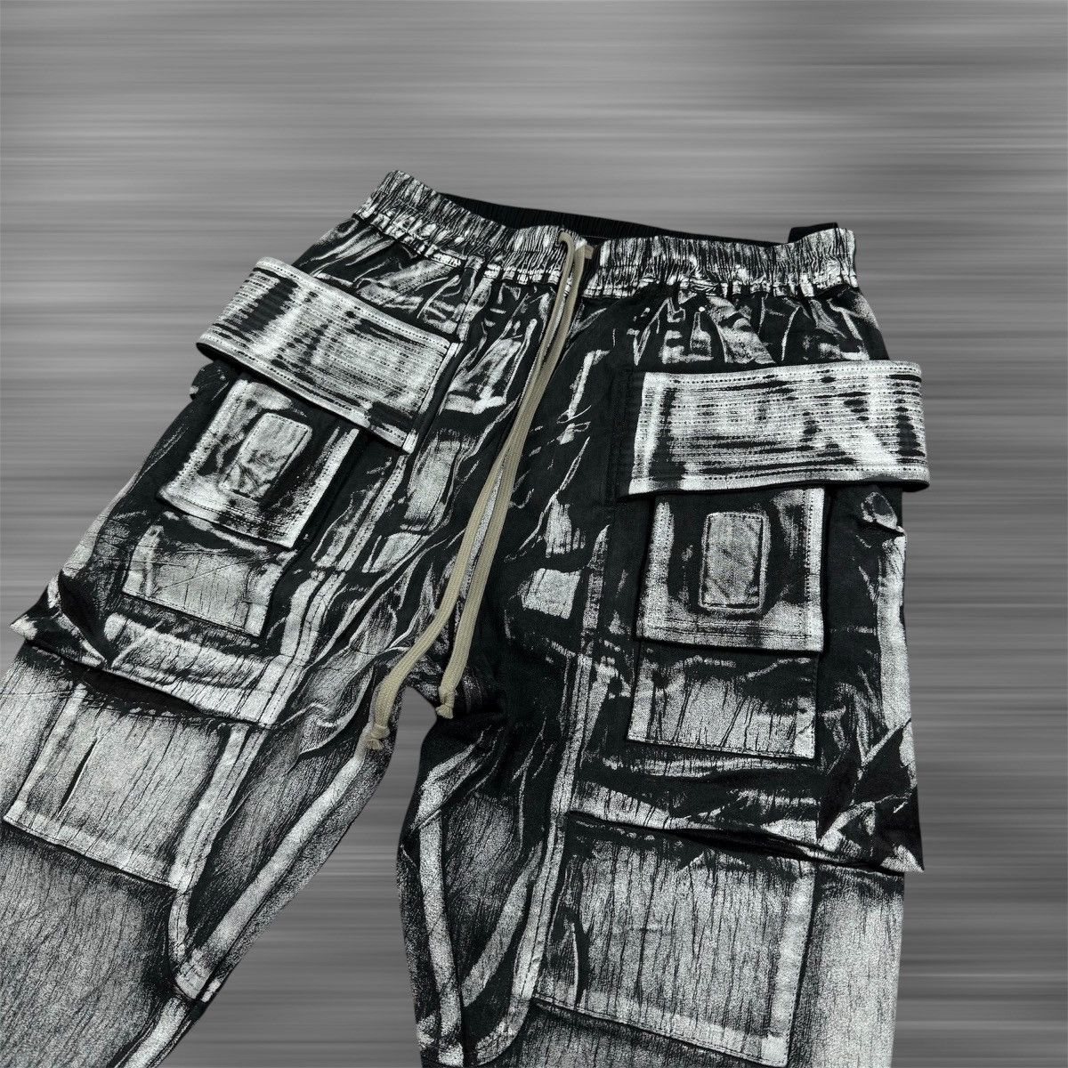 Rick Owens Drkshdw Rick Owens Drkshdw White waxed Sweatpants Size US 32 / EU 48 - 2 Thumbnail