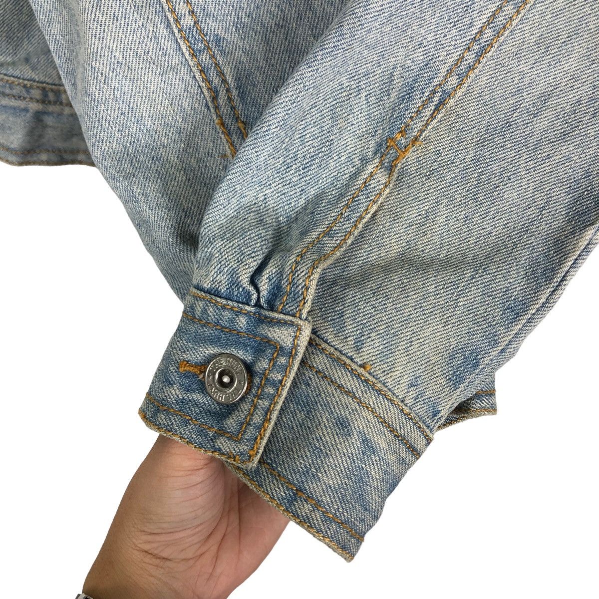 Japanese Brand 🔥Rare Biker Denim Jacket Distressed Punk Dona Marie Japan Size US M / EU 48-50 / 2 - 13 Thumbnail