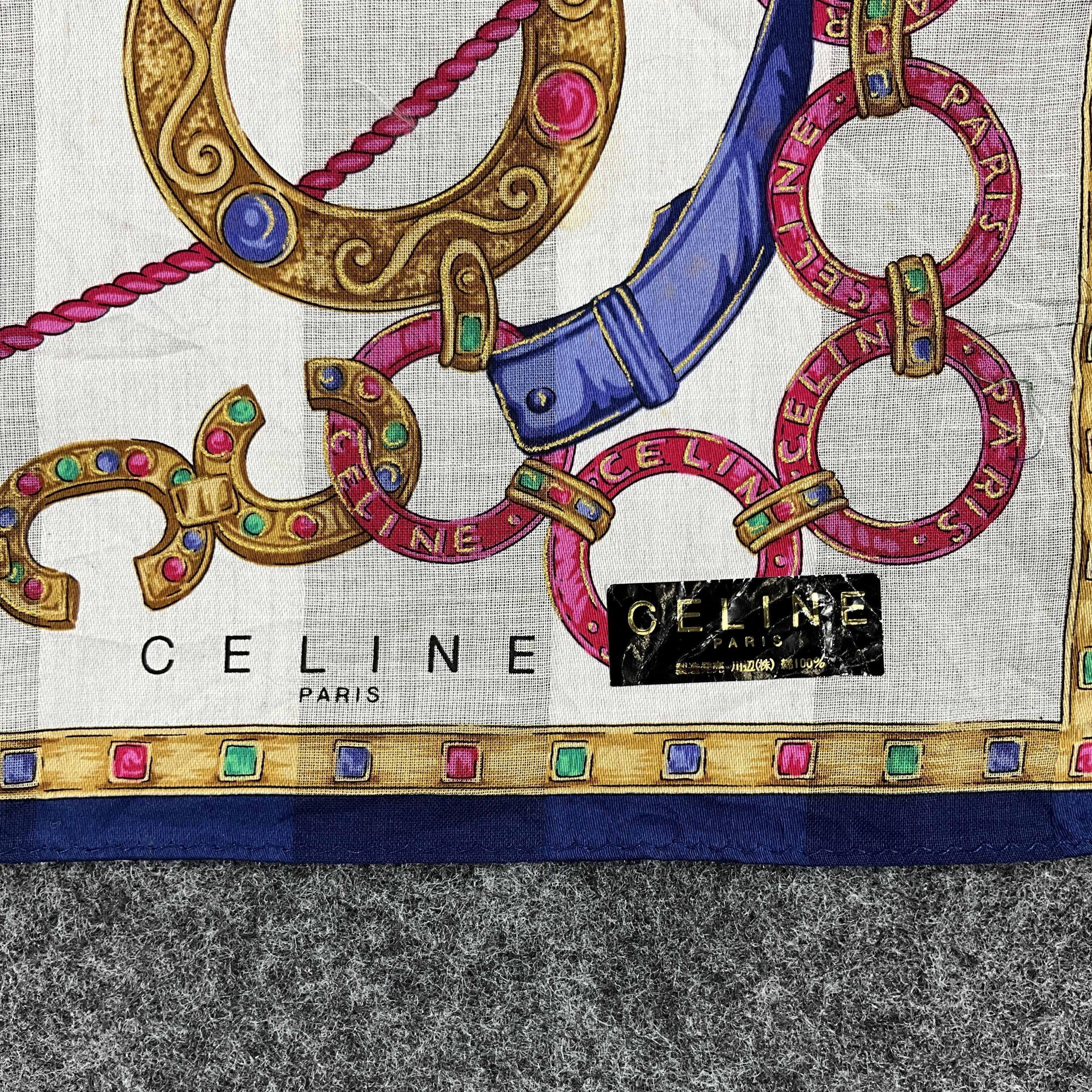Vintage Celine Handkerchief / Bandana / Neckerchief B072 Size ONE SIZE - 3 Thumbnail