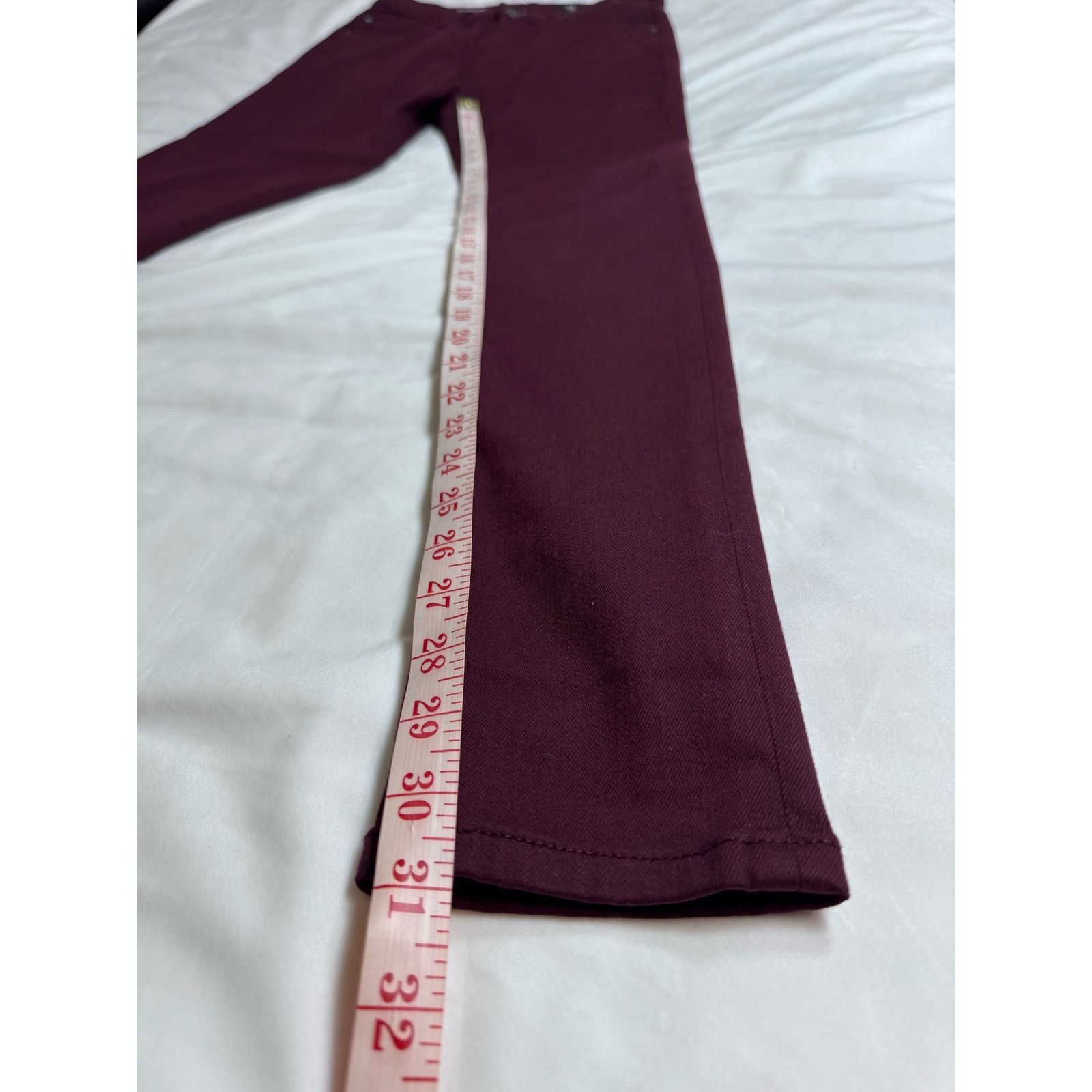 AG Adriano Goldschmied Adriano Goldschmied AG Farrah High-Rise Skinny Jeans Maroon Size 26" / US 2 / IT 38 - 9 Thumbnail