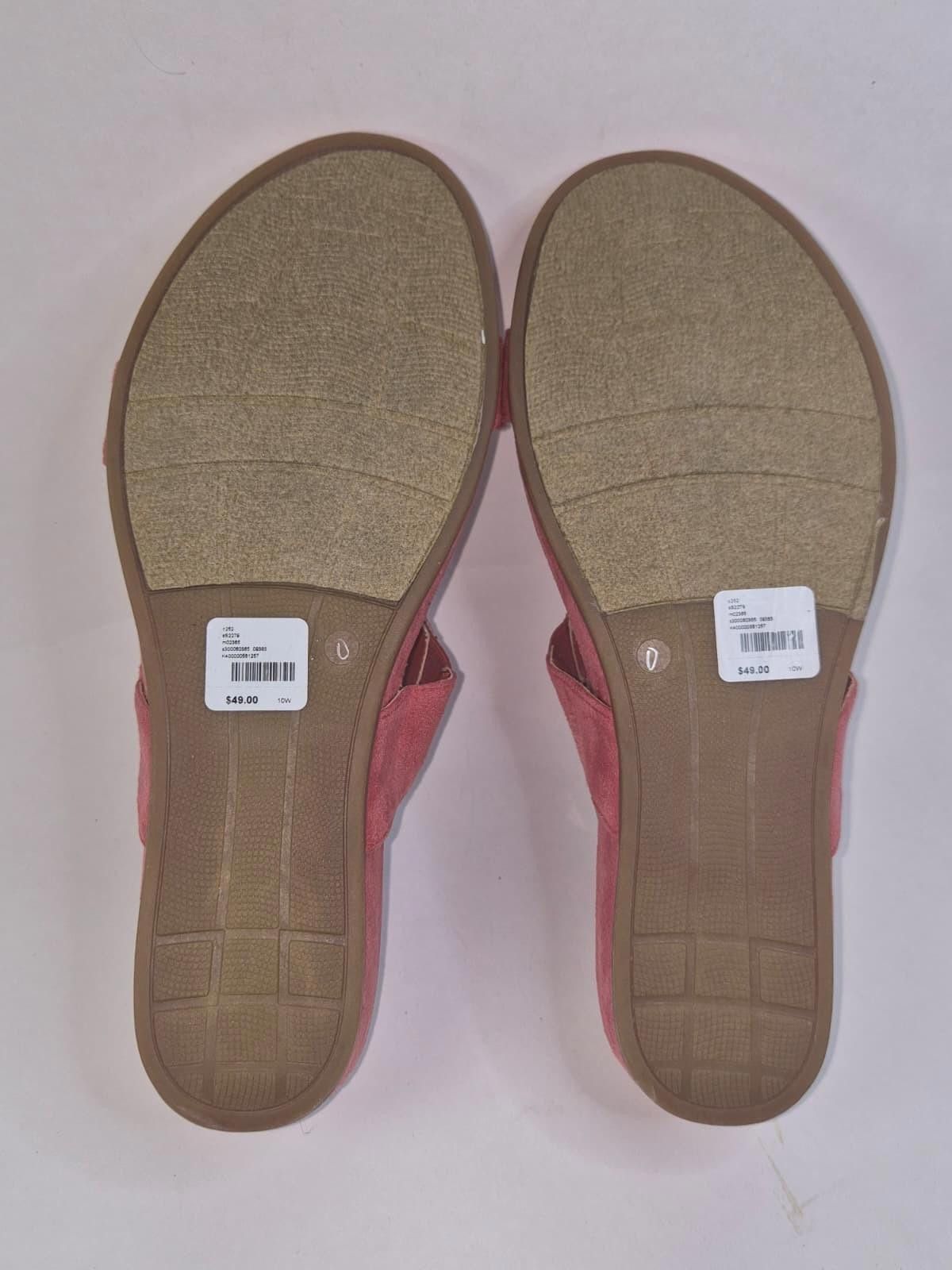 Other Catherines Sandals Women's Sz10 Wide Suede Rhinestone Boho Size US 10 / IT 40 - 6 Thumbnail