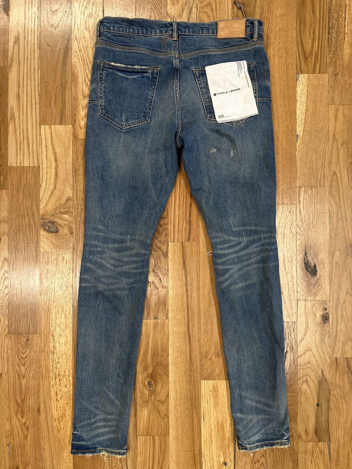 Purple Brand Purple Brand Knee Rip Blue Denim Jeans Size 32 Size US 32 / EU 48 - 3 Thumbnail