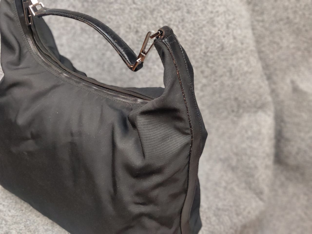Gucci Vintage Gucci Black Nylon Authentic Shoulder Bag Size ONE SIZE - 6 Thumbnail
