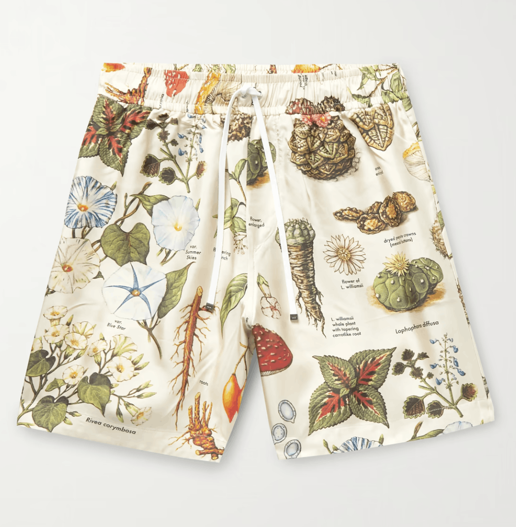 Amiri Psychedelic Mushroom Silk Shorts