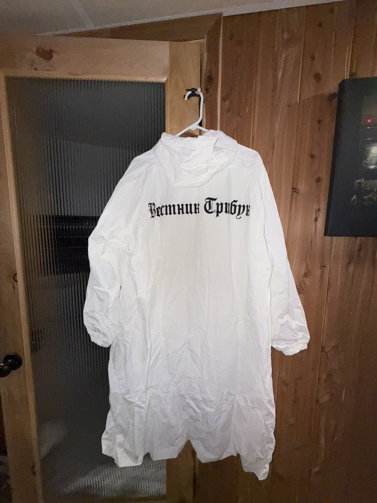 Gosha Rubchinskiy Gosha X Yeezy White Rain Parka Size US M / EU 48-50 / 2 - 1 Thumbnail