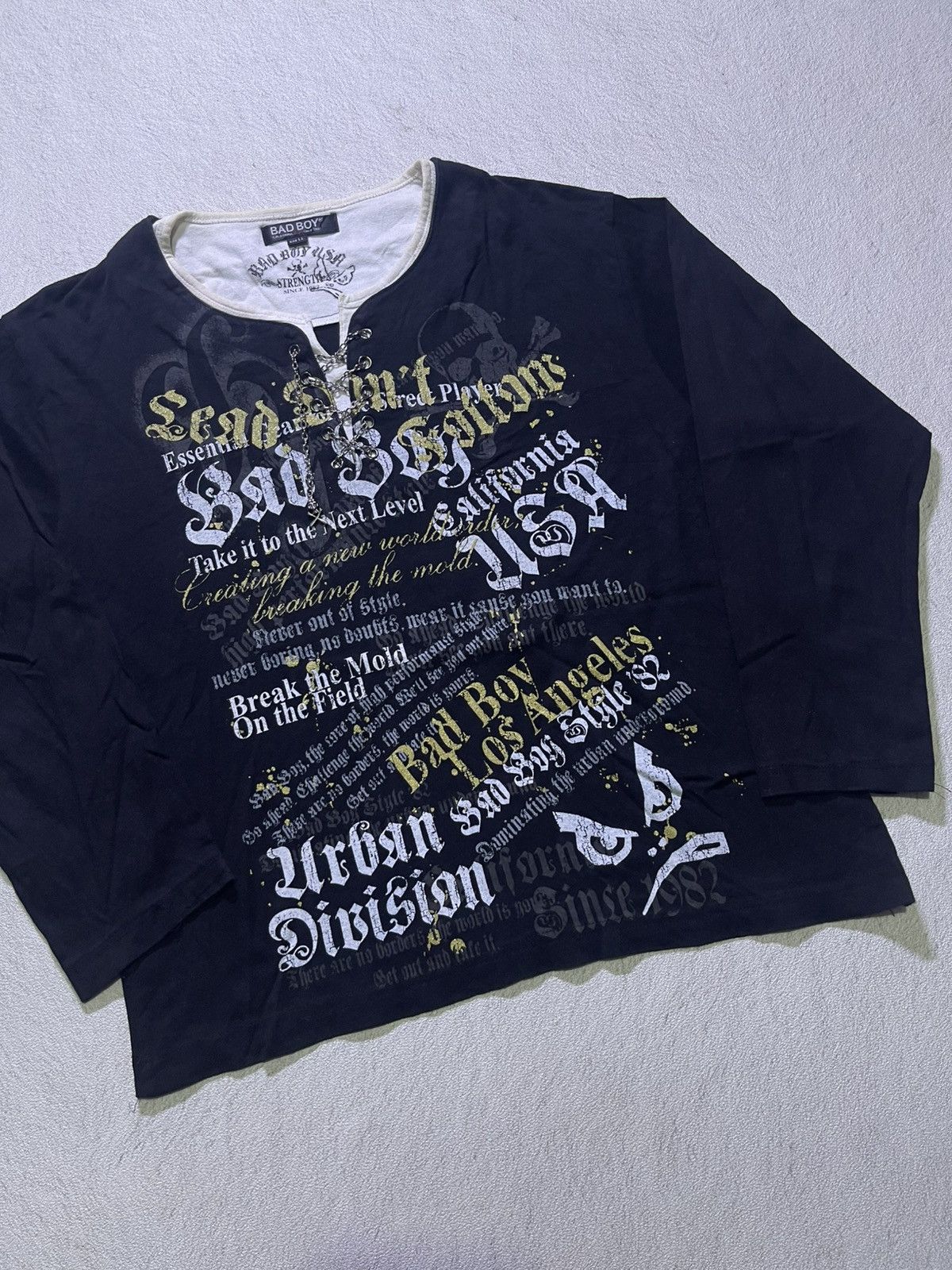 Japanese Brand VINTAGE Y2K BAD BOY long sleeve tshirt punk ifsix style Size US M / EU 48-50 / 2 - 2 Thumbnail
