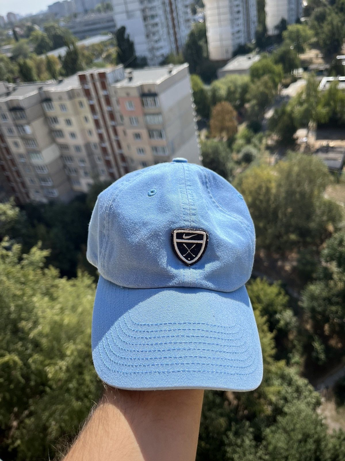 Nike × Vintage BNWT Nike Golf Cap Blue Size ONE SIZE - 1 Thumbnail