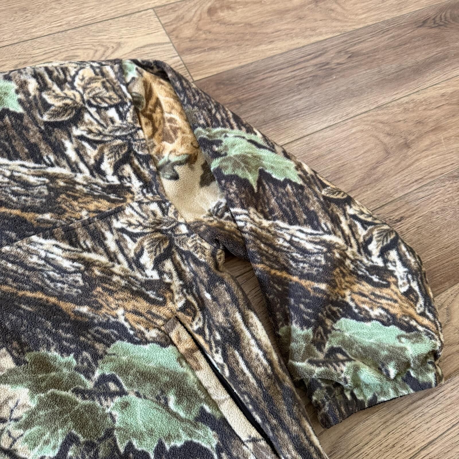 Other Vintage 90s Duxbak Camo Fleece Quarter Zip Reversible Jacket Size US L / EU 52-54 / 3 - 11 Thumbnail