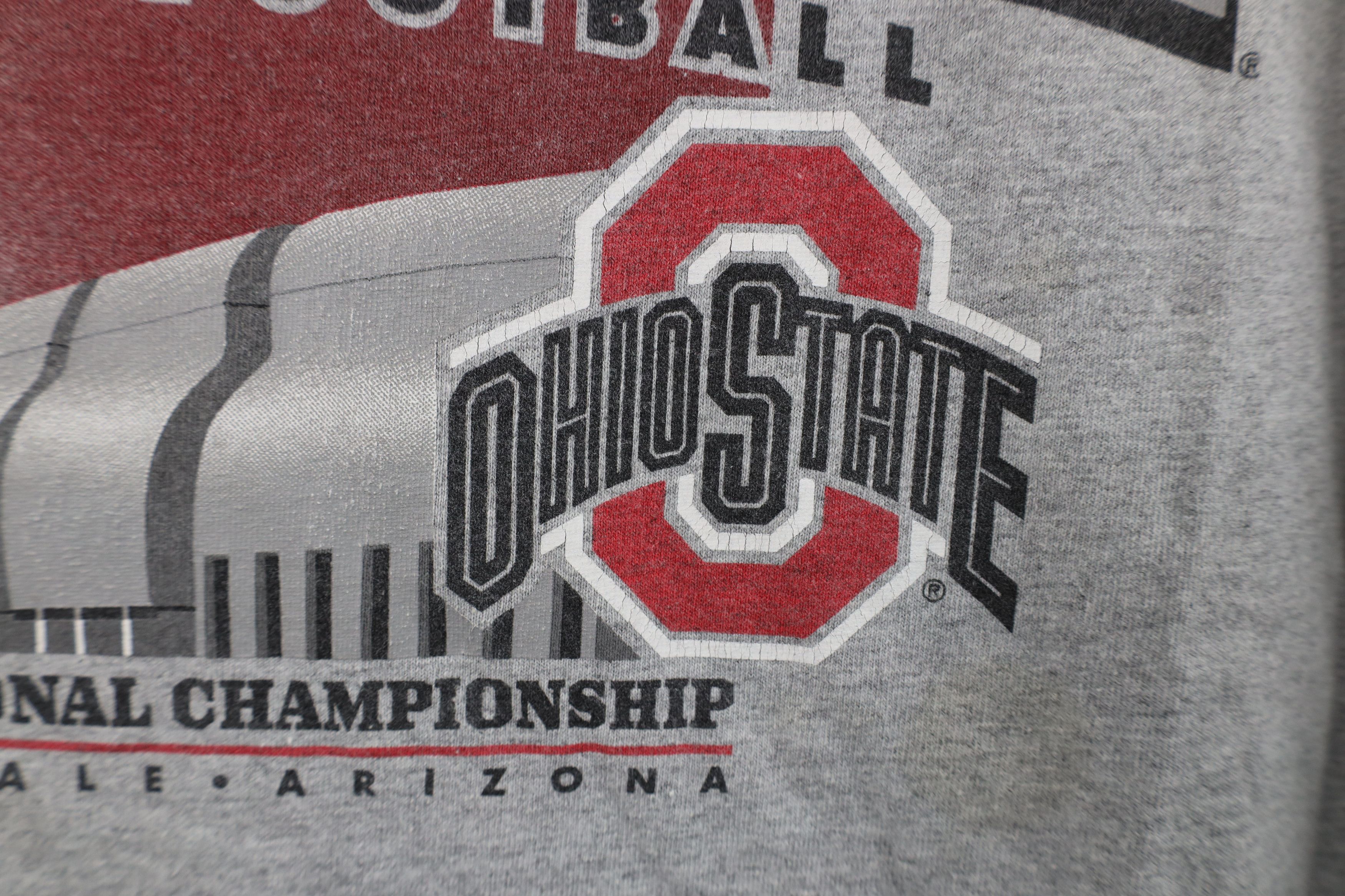 Nike Vintage Nike Swoosh Ohio State University Football T-Shirt Size US XL / EU 56 / 4 - 7 Thumbnail
