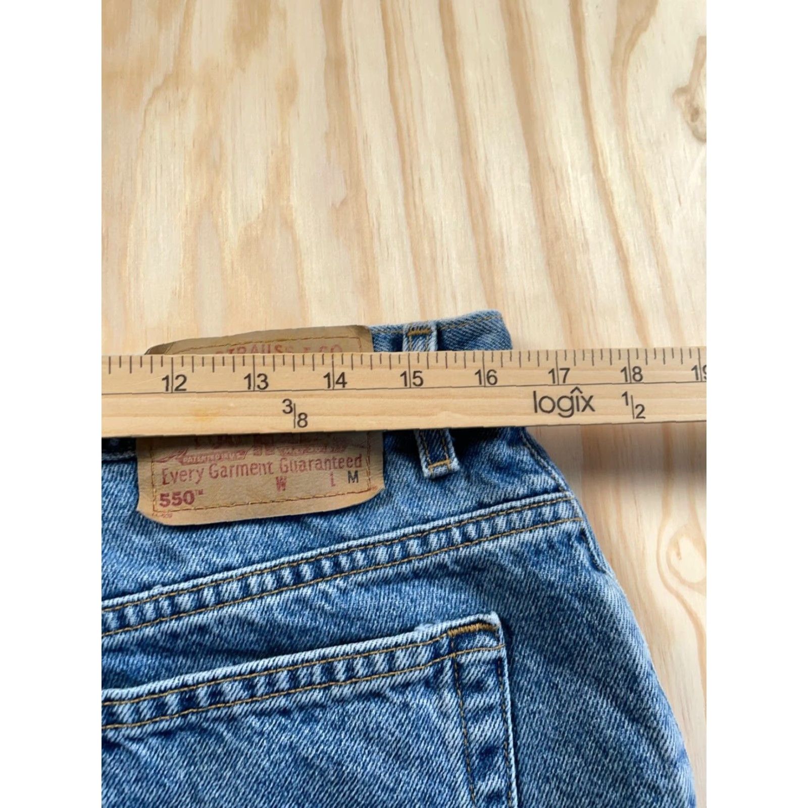 Levi's VINTAGE Levi's 550 Jeans Womens 16 MIS M (33/30) Relaxed Fit Taper Blue Denim Y2K Size 38" / US 16 / IT 52 - 5 Thumbnail