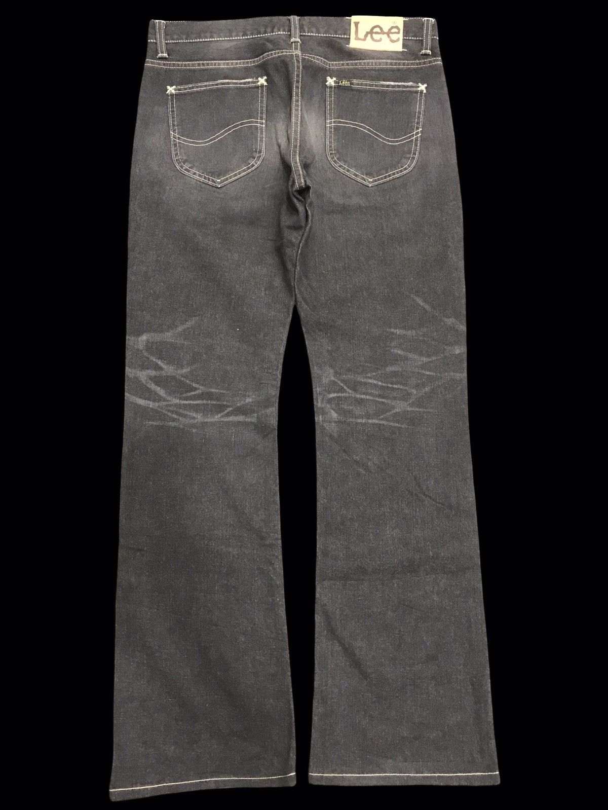 Japanese Brand 💥FLARE💥LEE STONE WASH SICK HONEYCOMB FLARE DENIM F114 Size US 34 / EU 50 - 2 Thumbnail
