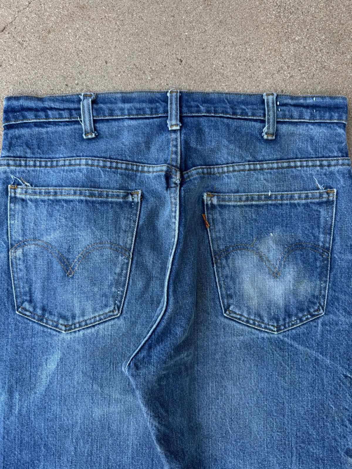 Levi's Vtg 70’s Levi’s 646 Orange Tab Bellbottom Flare Jeans 33x28 Size US 33 - 8 Thumbnail
