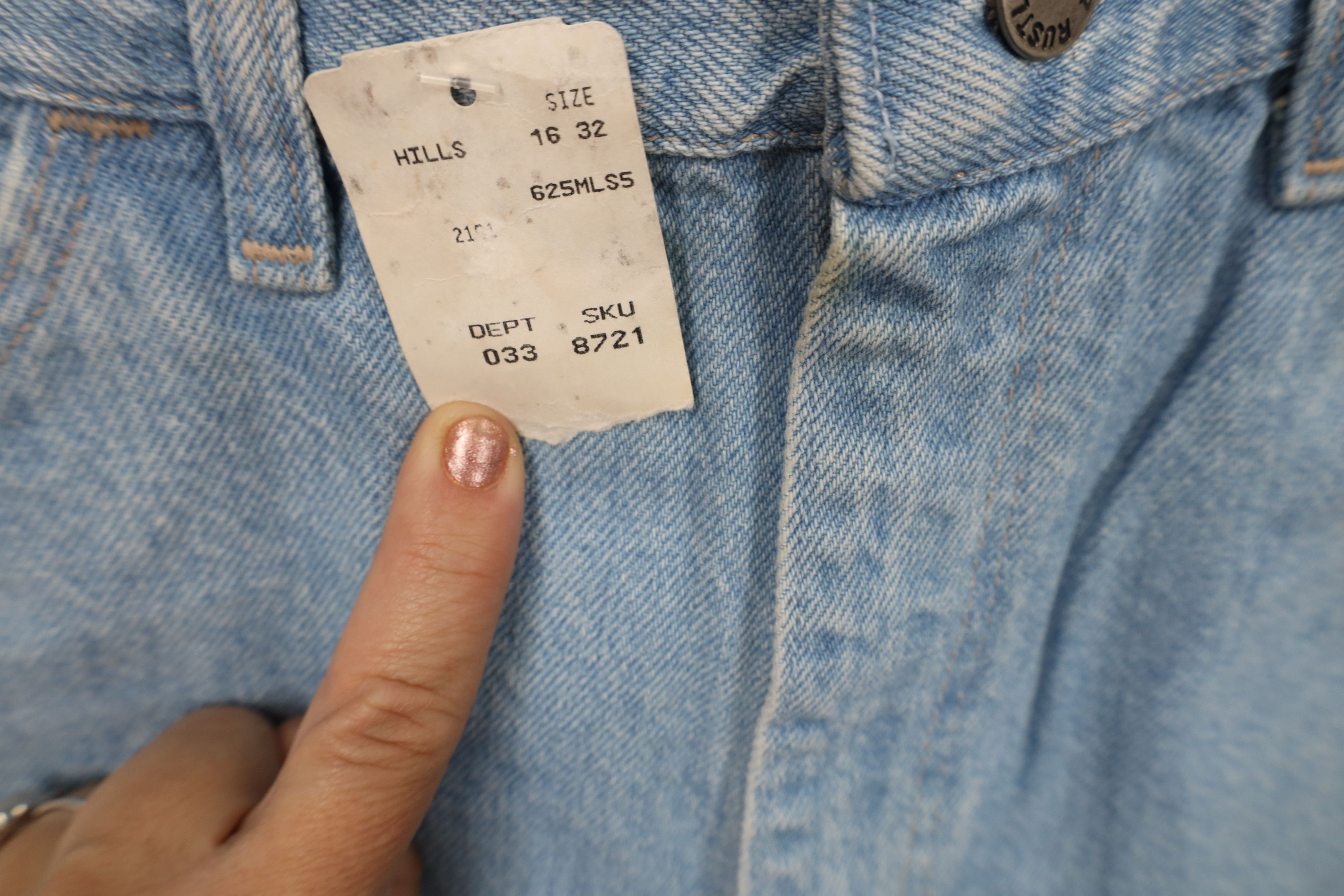 Vintage Deadstock Vintage 90s Streetwear Fit Tapered Leg Jeans USA Size 38" / US 16 / IT 52 - 9 Thumbnail