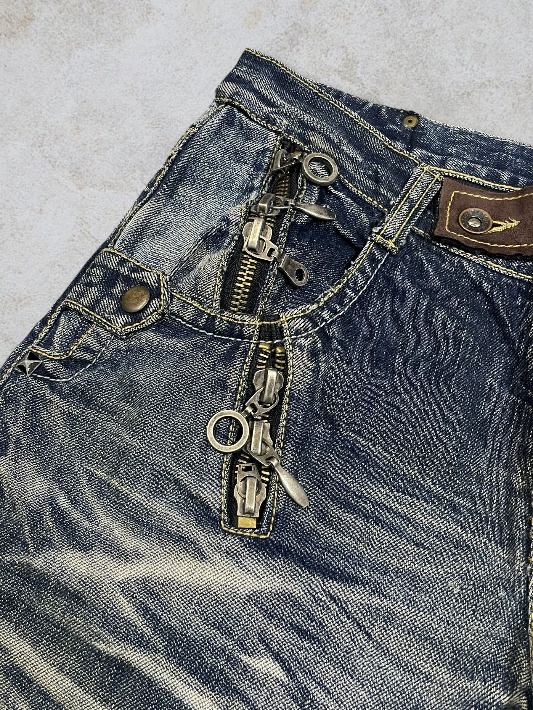 semanticdesign Semanticdesign Crazy Zip Bondage Style Bootcut Ripped Jeans Size US 32 / EU 48 - 11 Thumbnail