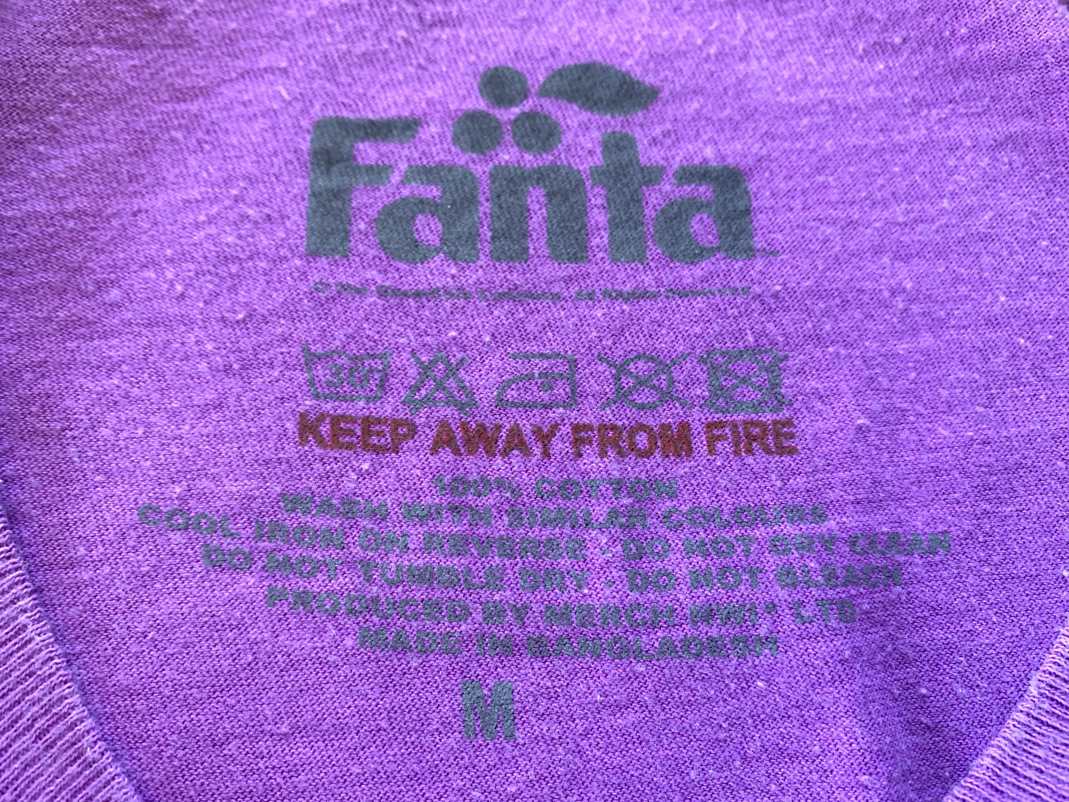 Coca Cola Mens Cotton Fanta Grape Coca Cola Unisex Tee Size US M / EU 48-50 / 2 - 6 Thumbnail