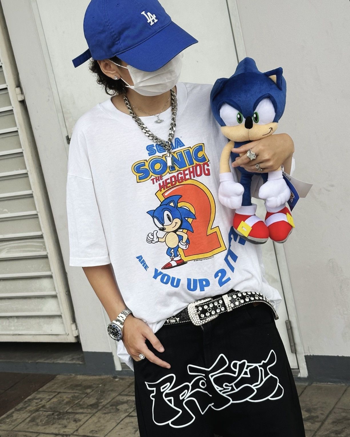 Disney × Mickey Mouse × Vintage VINTAGE 1992 SONIC THE HEDGEHOG ARE YOU UP 2 IT? | DEADSTOCK Size US XL / EU 56 / 4 - 1 Thumbnail