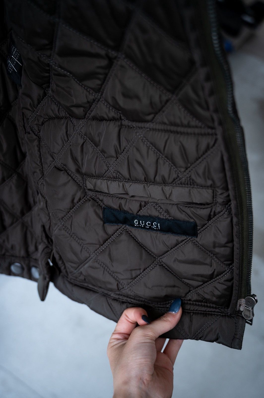 Gucci Gucci Fall 2005 runway suede mixed quilted puffer jacket Size US M / EU 48-50 / 2 - 8 Thumbnail