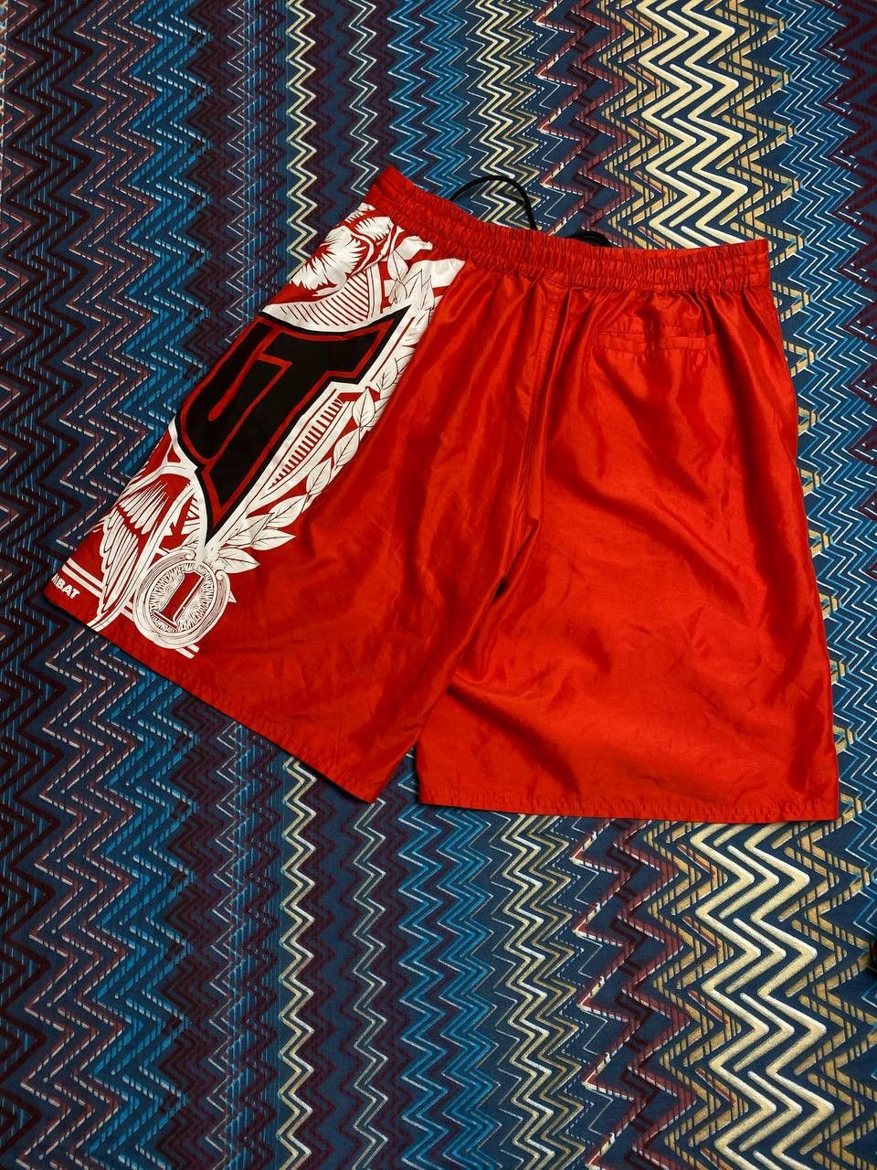 Tapout Crazy Y2K Affliction Style Grunge Skater Wings Skull Shorts Size US 36 / EU 52 - 9 Thumbnail