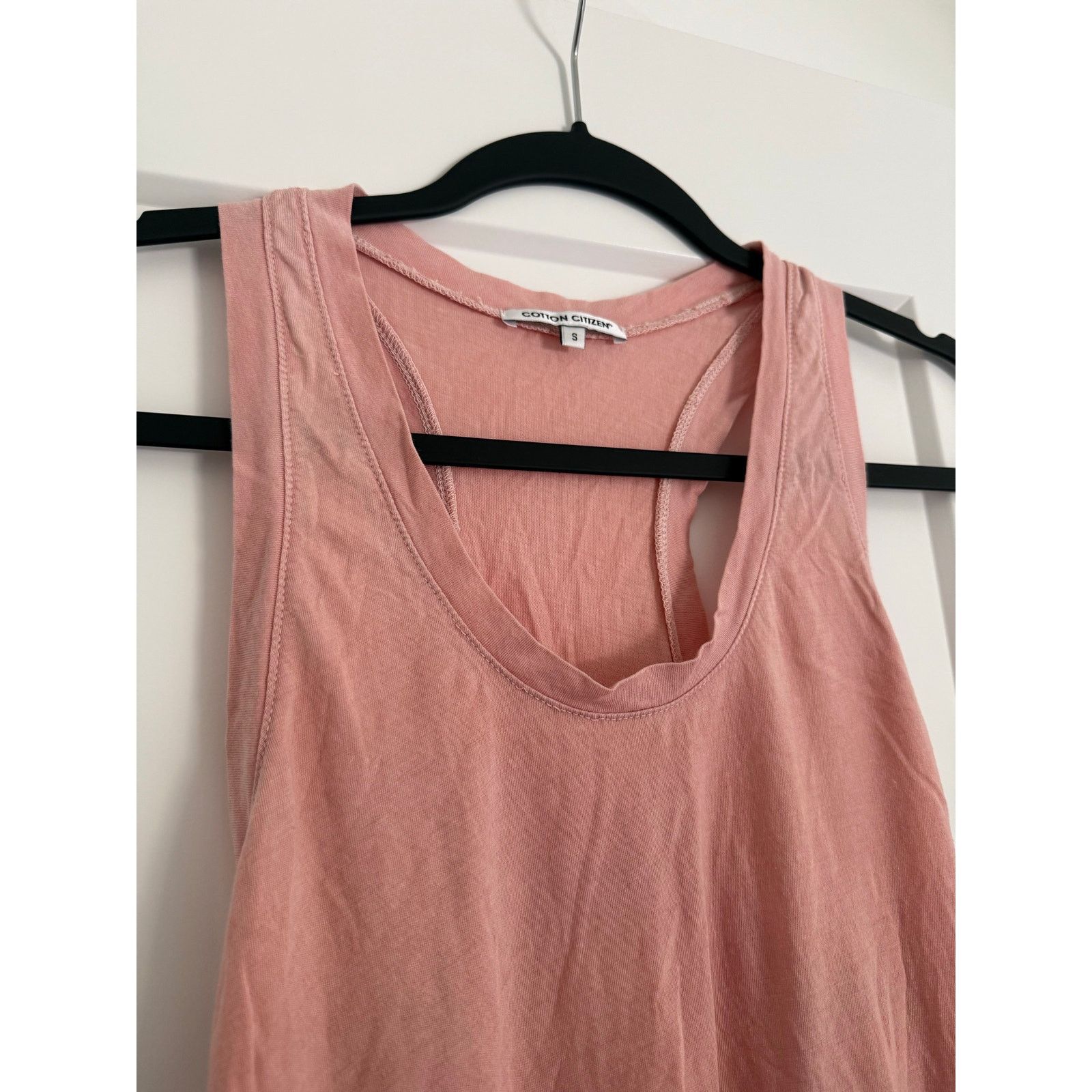 COTTONCITIZEN $75 Cotton Citizen Mykonos Supima Cotton Blend Racer Tank- S Size S / US 4 / IT 40 - 2 Thumbnail