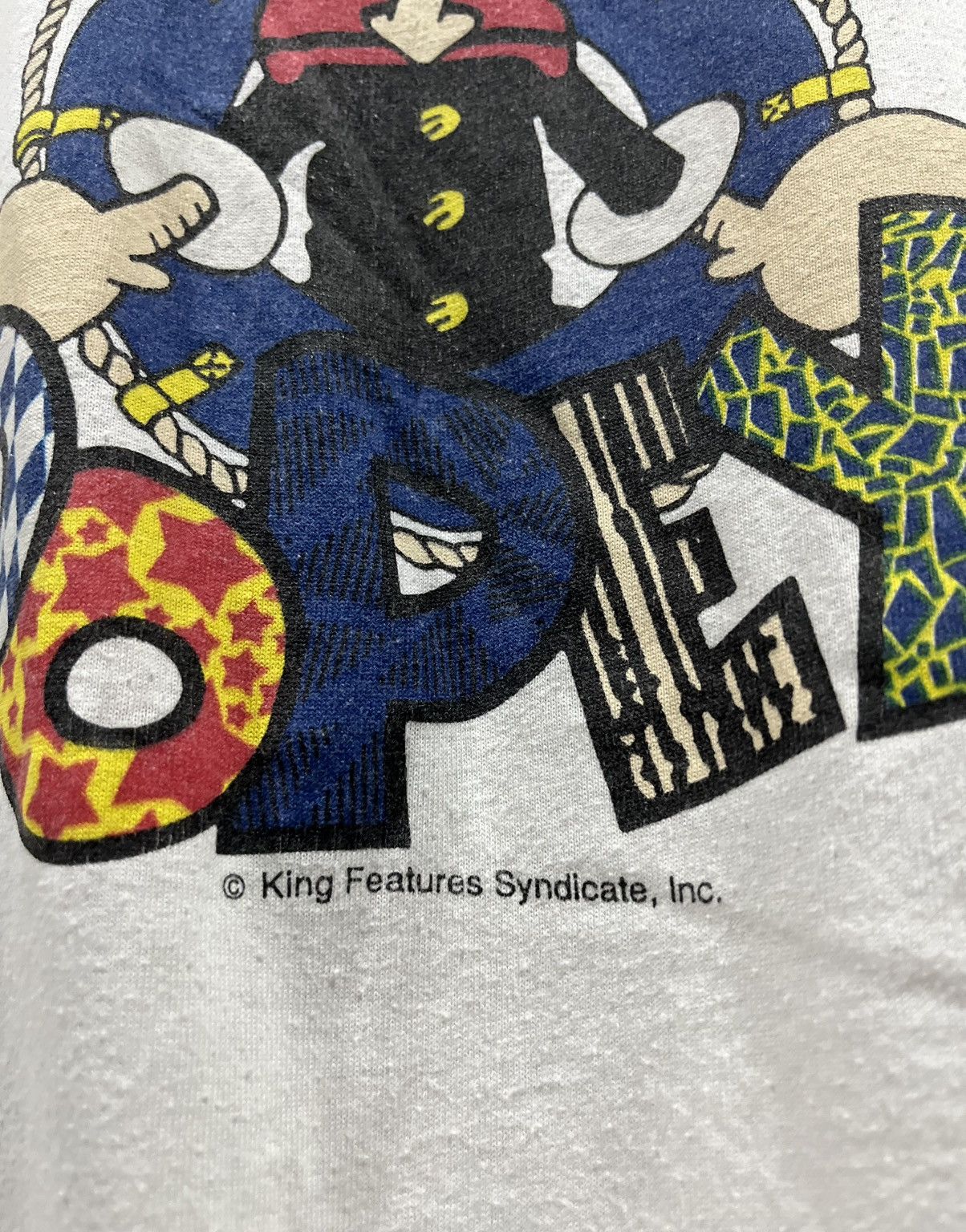 Augusta Sportswear Vintage 90s Popeye Ringer Tee Size US L / EU 52-54 / 3 - 4 Thumbnail