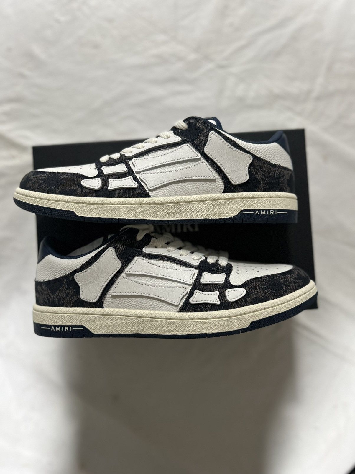Amiri Amiri low top skel “midnight indigo” Size US 13 / EU 46 - 6 Thumbnail