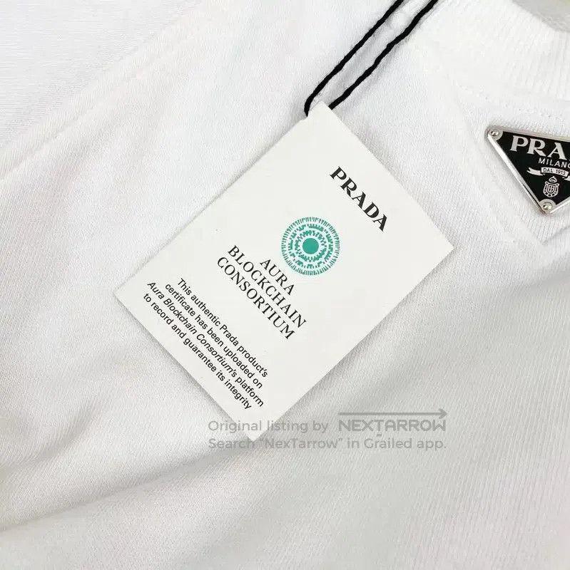 Prada Prada White Cotton Women's T-Shirt Size S. Size S / US 4 / IT 40 - 6 Thumbnail