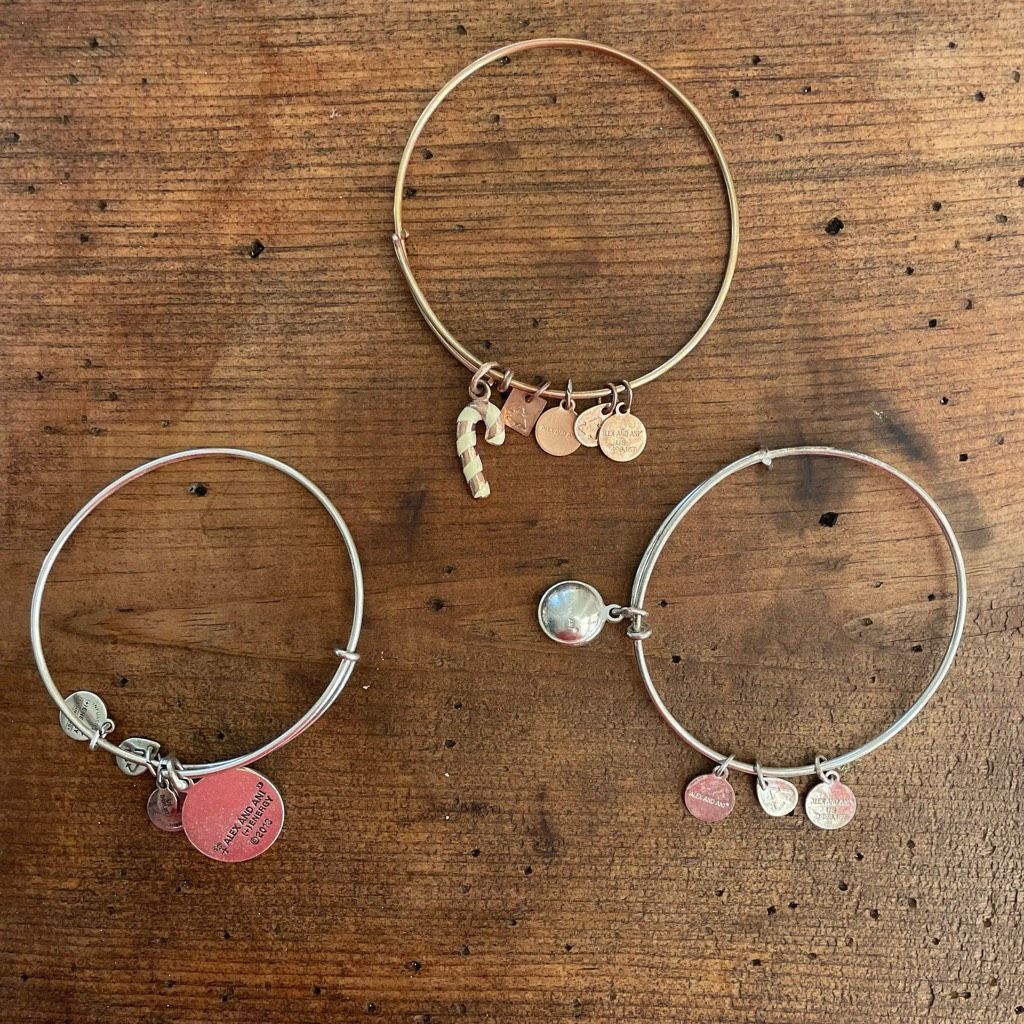 Other 2 Alex and Ani United States NAVY Charm Bangle Bracelet Rafa Size ONE SIZE - 2 Thumbnail