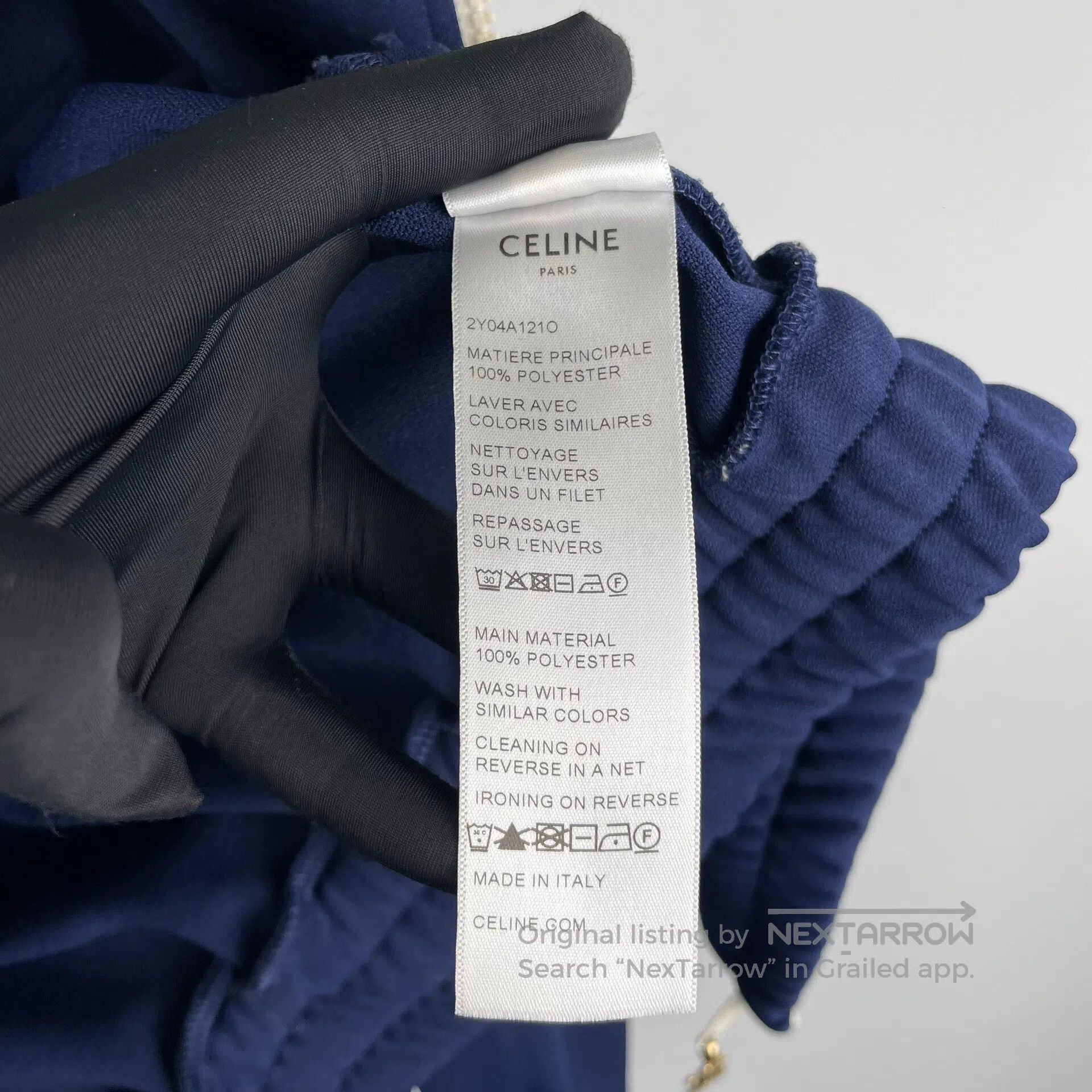 Celine CELINE Letter logo blue short hooded jacket size M| Size US M / EU 48-50 / 2 - 9 Thumbnail