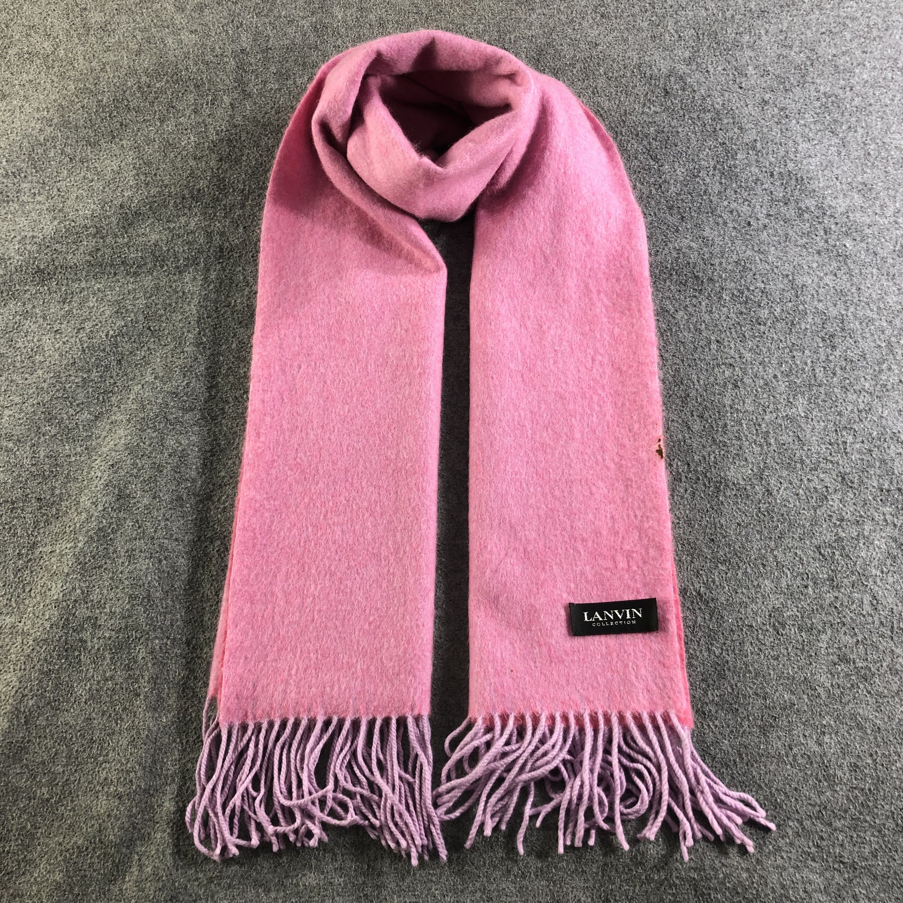 Lanvin Lanvin Cashmere Scarf Muffler V1919 Size ONE SIZE - 1 Thumbnail