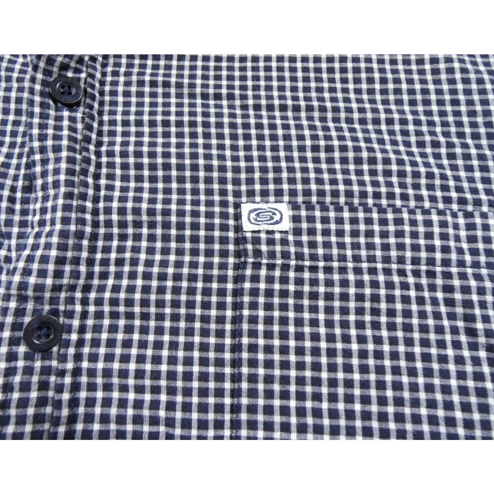 Anchor Blue VINTAGE Anchor Blur Shirt Mens 2XL Blue Button-Up Short Sleeve Adult Y2K Shirt Size US XXL / EU 58 / 5 - 3 Thumbnail