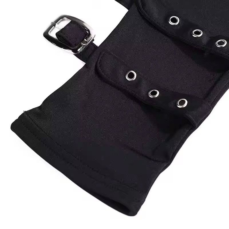 Other Women Half Finger Buckle Belt Glove Size ONE SIZE - 5 Thumbnail