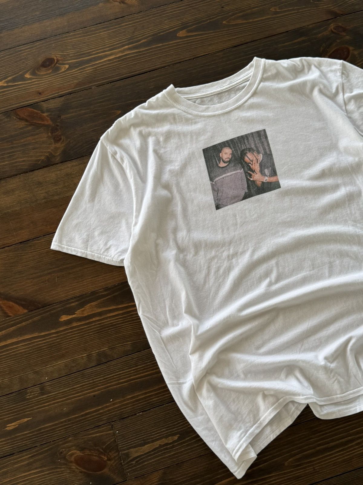 Other Travis Scott x Drake Vintage Pattern Rap T-Shirt Size US L / EU 52-54 / 3 - 4 Thumbnail
