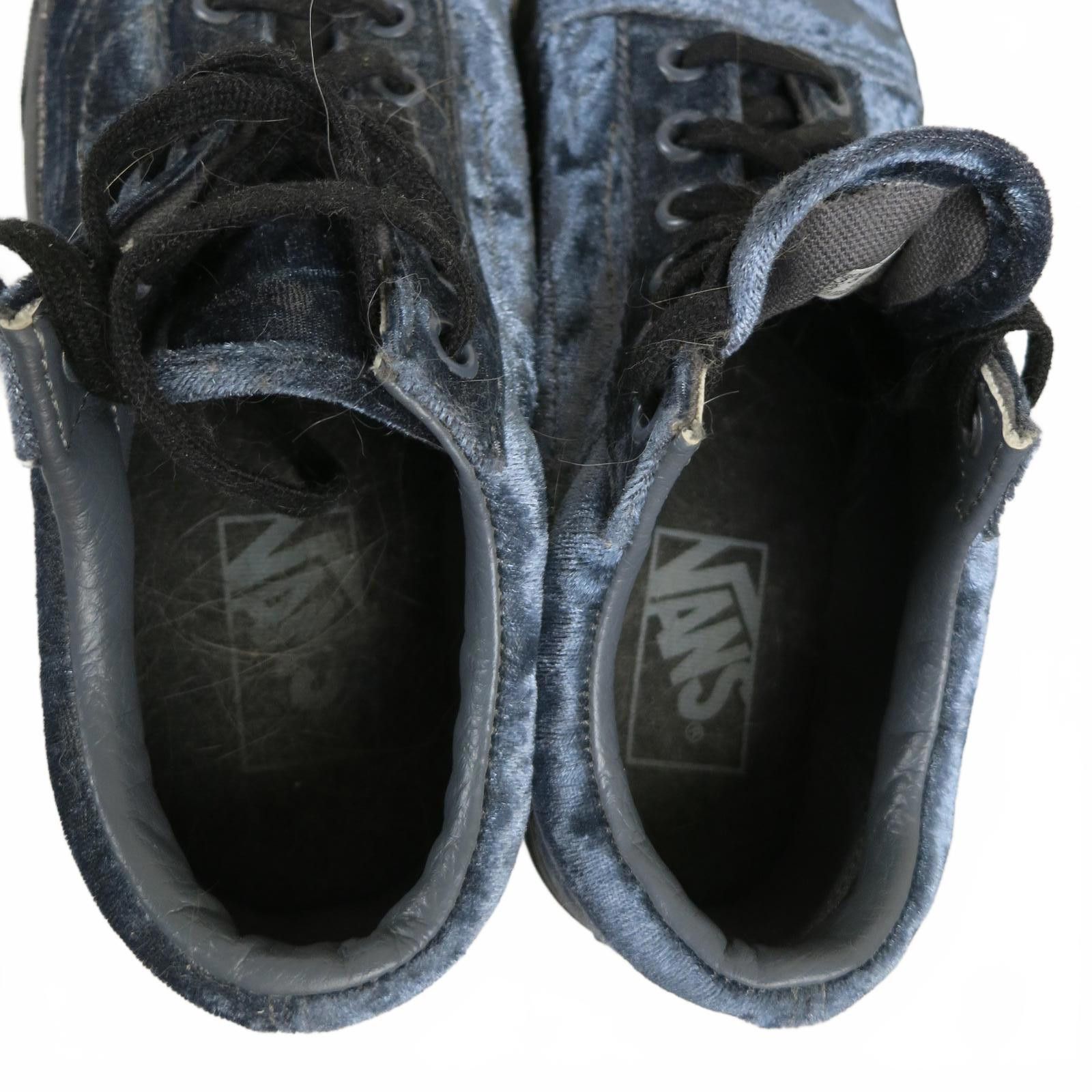 Vans Women's 5 Vans Old Skool Grey-Black Velvet Sneakers Size US 5 / IT 35 - 10 Thumbnail