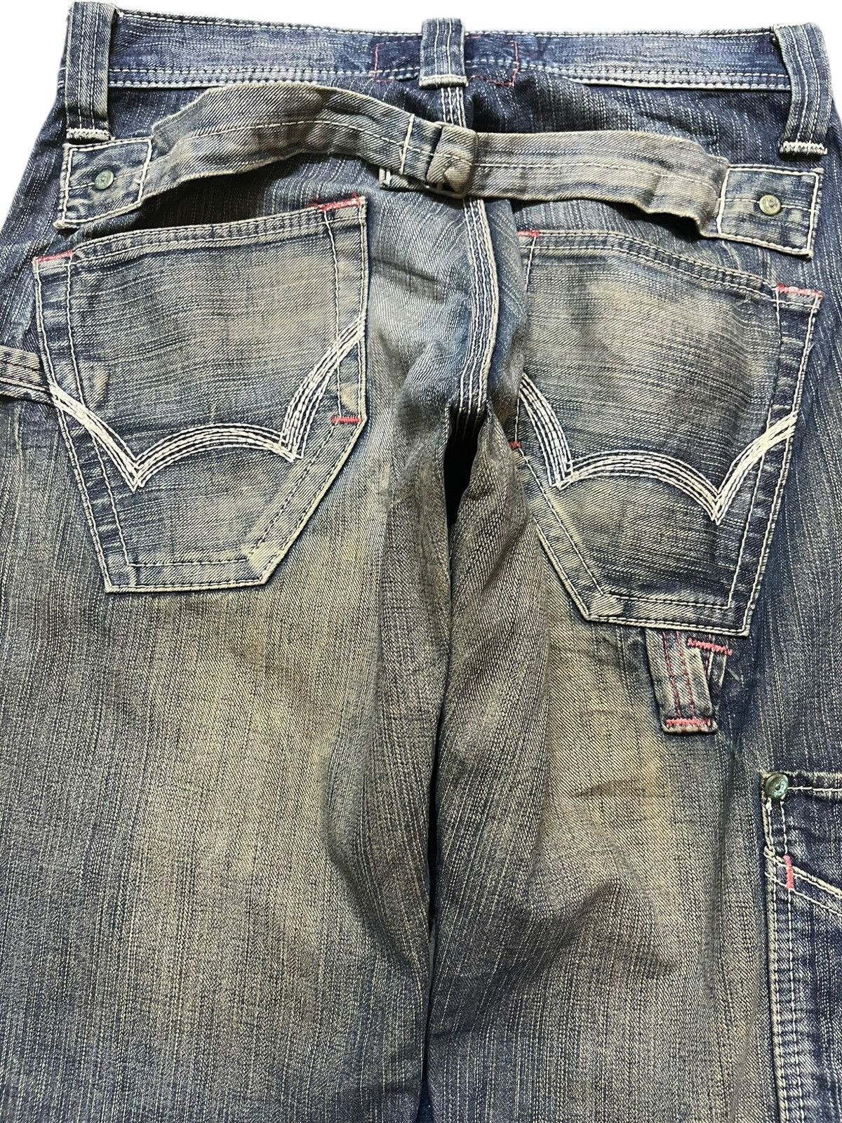 Edwin Vintage Edwin 503 Blue Trip Mudwash Short Denim Size US 30 / EU 46 - 6 Thumbnail