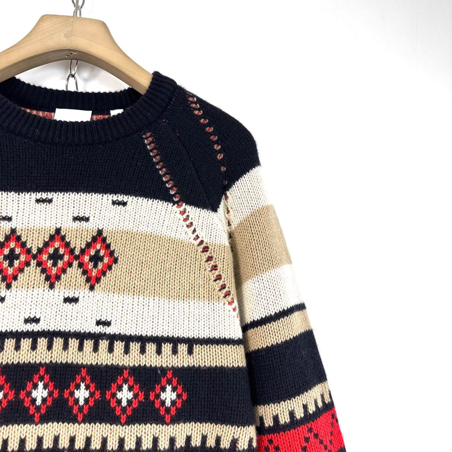 Burberry Burberry Men's Cashmere Vintage Knit Crew Neck Sweater K12 Size US S / EU 44-46 / 1 - 6 Thumbnail