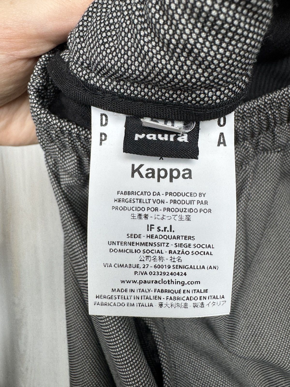 Kappa Kappa x Danilo Paura grey wool Italy striped track pants Size US 34 / EU 50 - 9 Thumbnail