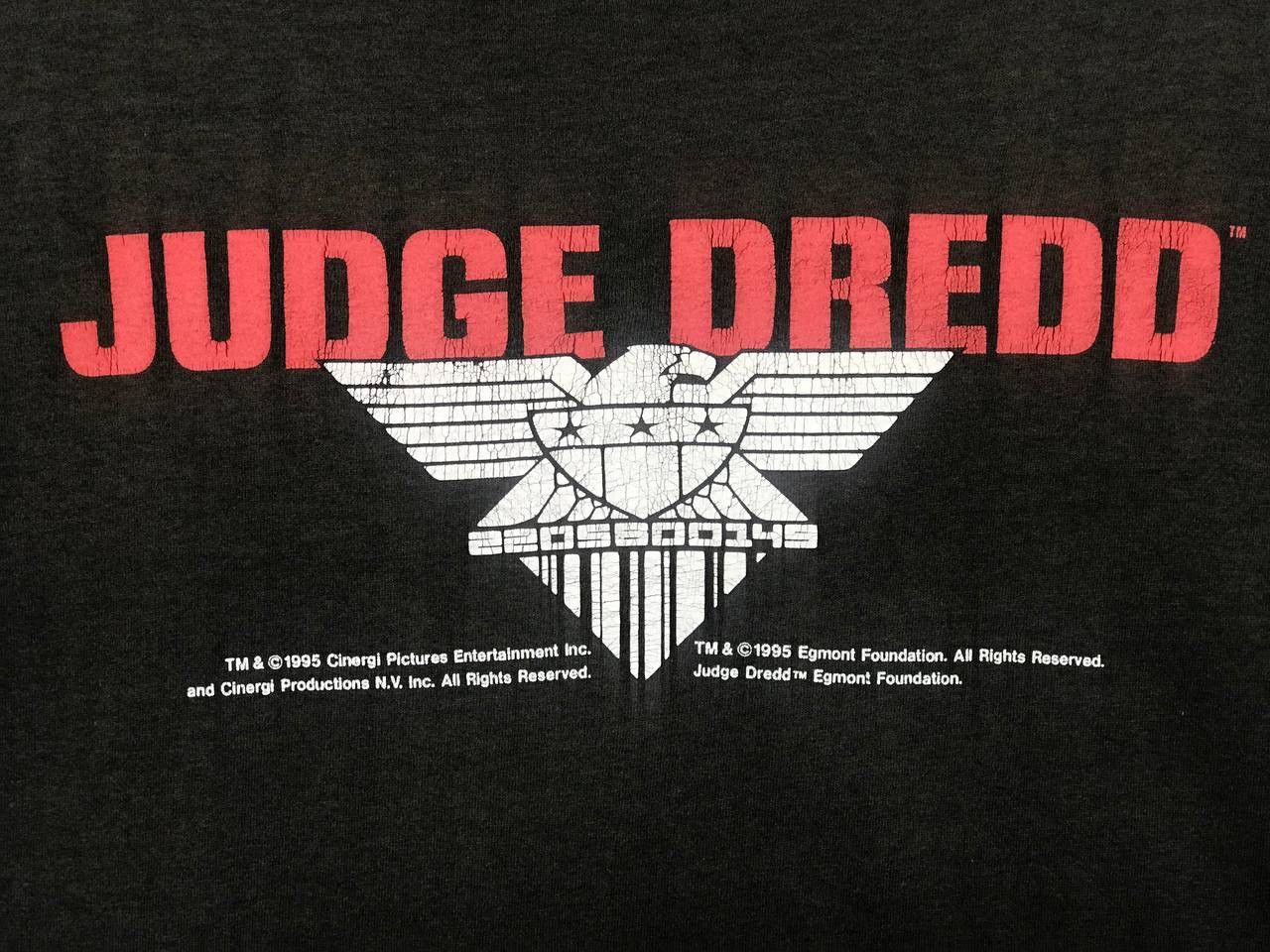 Vintage Vintage 1995 Judge Dredd movie Sylvester Stallone Size US L / EU 52-54 / 3 - 6 Thumbnail