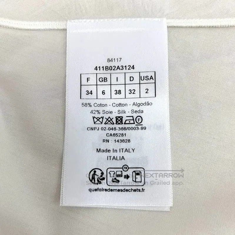 Dior Dior White Cotton Women’s Shirt Size XXS . Size XXS / US 00 / IT 34 - 8 Thumbnail