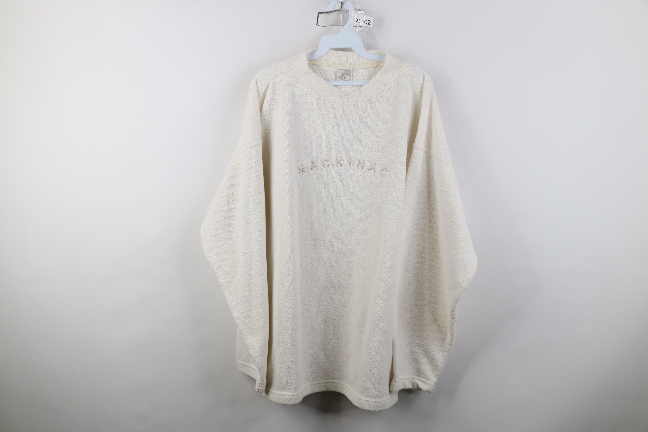 Vintage Vintage 90s Mackinac Island Michigan Terry Cloth Sweater USA Size US L / EU 52-54 / 3 - 1 Thumbnail